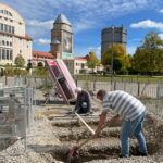 Vorarbeiten für das Gestell